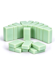 Tuiles de Mahjong vierges en acrylique massif vert macaron, conception monolithique intégrée, bloc de jeu de table personnalisé