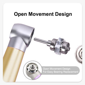 ELIJAH Promotion Pièce à main dentaire électrique haute vitesse 2/4 trous Rainbow Tête standard Intégration CNC Silencieuse 60 dB Roulement en céramique - Product Image 5