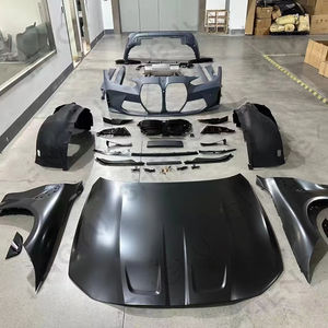 Pare-chocs de voiture PP pour BMW Série 4 G22 <span class=keywords><strong>2020</strong></span>+ Mise à niveau au style M4 avec pare-chocs, ailes, capot - Product Image 1