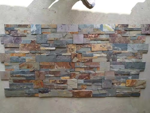 Giá bán buôn Trung Quốc chia bề mặt tự nhiên gỉ Slate tấm Ốp bên ngoài bức tường văn hóa đá tường ốp gạch - Product Image 5