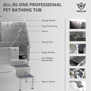 Aeolus <span class=keywords><strong>Baignoire</strong></span> de toilettage électrique professionnelle à <span class=keywords><strong>grand</strong></span> volume <span class=keywords><strong>pour</strong></span> <span class=keywords><strong>chien</strong></span> <span class=keywords><strong>Baignoire</strong></span> en acier inoxydable <span class=keywords><strong>pour</strong></span> animaux de compagnie - Product Image 6