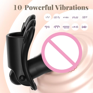 Vibrateur portable pour culotte, taille réglable, 10 vitesses de vibration, double stimulateur clitoridien et point G, rechargeable par USB, étanche au quotidien - Product Image 3