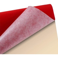 2 feuilles de feutre autocollantes, pelables et repositionnables, en feutre rouge pour doublure de tiroir et boîte à bijoux