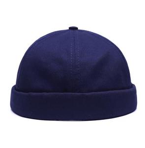 Otoño mujer versión coreana sombrero de sandía gorro de piel de melón Yuppie Sin borde tendencia de moda salvaje para hombres de verano punto a cuadros - Product Image 5