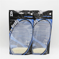 Sachet Doypack thermoscellable en PET/PE de qualité alimentaire avec fermeture éclair, impression de logo personnalisé, trou de suspension et fenêtre, pour l'emballage d'accessoires sportifs