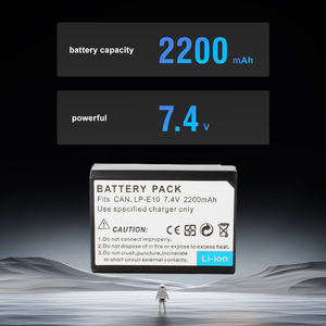 Для <span class=keywords><strong>Canon</strong></span> Rebel T3 T5 T6 KISS X50 X70 EOS 1100D 1200D 1300D 2000D 4000D цифровой аккумулятор <span class=keywords><strong>LP</strong></span>-E10 <span class=keywords><strong>LP</strong></span> E10 батарейный блок - Product Image 4