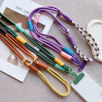 Anti-perte longue corde de téléphone universel bandoulière épaule cou téléphone portable lanière sangle pour iPhone 16 15 étui