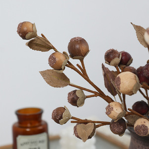 Branches de fruits séchés artificiels Mo Hua Ge en plastique pour la décoration de la maison, accessoires de mariage et de festivals - Product Image 3