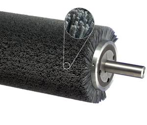 Настроенная 304 нержавеющая сталь вал DuPont абразивная проволока из карбида кремния 80 балок спиральная намоточная роликовая щетка для полировки древесины - Product Image 1