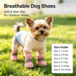 LOVEPET Zapatos de Verano para Perro, Transpirables, de Malla, para Halloween, Sandalias con Correa Elástica para Perros Pequeños, Lindas - Product Image 1