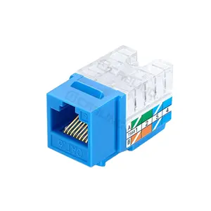 RJ45 8P8C 다이렉트 네트워크 CAT5E CAT6 CAT6a 키스톤 잭 고양이 6 UTP FTP 이더넷 소켓 모듈 키스톤 잭