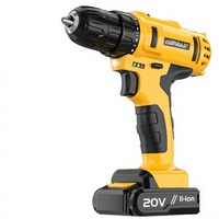 Perceuse sans fil 20V mini, tournevis électrique sans clé, outil de bricolage, moteur à balais à vitesse variable, alimenté par batterie, 30mm max, OEM 1
