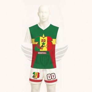 Camiseta y Pantalones Cortos de Fútbol de Senegal a Precio Económico, Conjunto de Uniforme de Entrenamiento de Fútbol Personalizado - Product Image 1