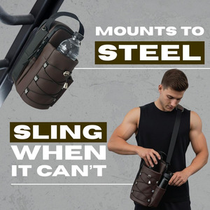 Sac de sport magnétique personnalisé avec porte-bouteille d'eau, compartiment isotherme et accessoires de fitness - Product Image 6