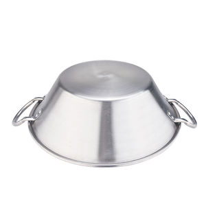 Parrilla/Plancha Wok de Acero Inoxidable Redonda de Alta Resistencia, Cóncava y Ligera para Camping al Aire Libre, para <span class=keywords><strong>Tacos</strong></span> y Frituras - Product Image 3