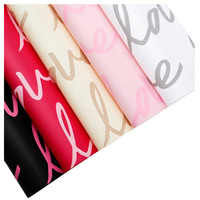 New Big LOVE Blumen Geschenk papier verdickt wasserdichte Film Feder Papier Bouquet Geschenk papier Blumen Florist Materialien