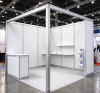 Stand d'exposition modulaire 13x20 pieds en aluminium extrudé, réutilisable, installation rapide, pour les entreprises de location de stands de salons professionnels, marché européen