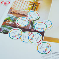 Muestra gratis de tarjeta de visita de PVC personalizada QR Code Tap T5577 Chip para el pago para Facebook TikTok Review Ins RFID NFC Google Hotel Use