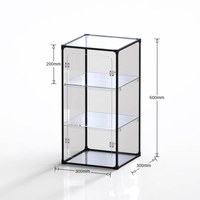 Vitrine de rangement transparente multicouche en acrylique facile à installer pour figurines Lego, modèles de jouets et figurines de collection