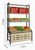 Moderne Verse Supermarkt Schappen Fruit En Groente Display Rack Winkel Fruit Frame Opbergrek