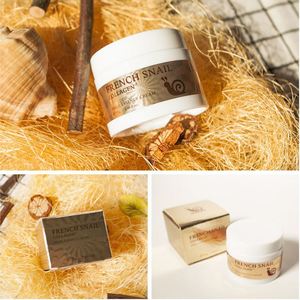 Crème pour le visage, soins pour la peau, réparatrice, Anti-âge, éclaircissante, escargot, collagène, <span class=keywords><strong>français</strong></span> - Product Image 6