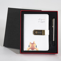 Journal académique A5 à couverture rigide personnalisé, Journal de direction, carnet de notes en cuir PU avec verrouillage à code