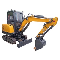 Livraison Gratuite - Mini-Excavatrices Hydrauliques de Jardin CE EPA, Pièces de Moteurs Kubota Portables, 2,5 Tonnes