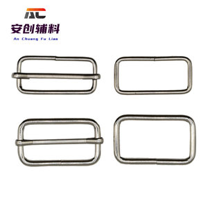 In stock: 1-inch metal <b>square</b> buckle, pull tab, D-ring buckle, shoulder strap <b>adjustment</b> buckle, wire buckle. - Product Image 4