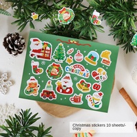 2025 nouvel autocollant décoratif de cadeau de cuisson de bonbons de biscuit givré pour la saison de vacances de Noël