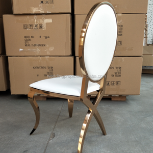 โมเดิร์นโกลเด้นสแตนเลส<span class=keywords><strong>เก้าอี้</strong></span>เช่าตกแต่งงานแต่งงาน<span class=keywords><strong>เก้าอี้</strong></span>จัดเลี้ยง - Product Image 5