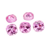 3A+ Hochwertiger Polierter Quadratisch Gepflasterter Rosa Saphir Laborgezüchteter Kissenförmiger Schliff Direkter Hersteller Schmuckfassung