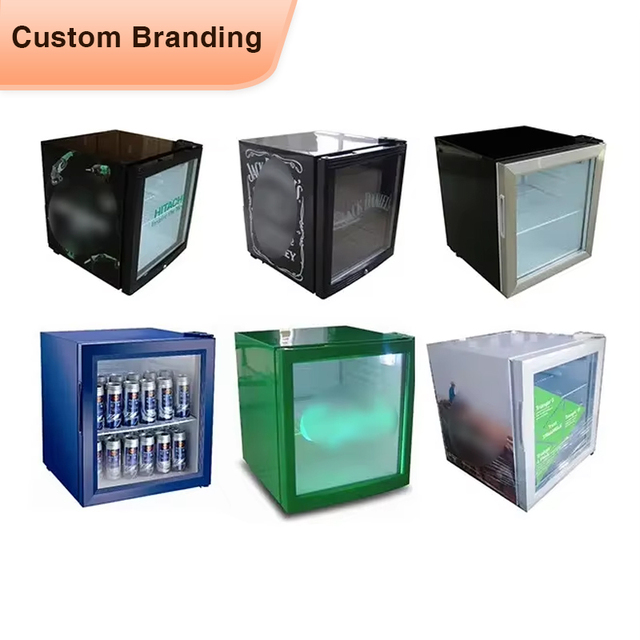 Meisda SC52 52L Upright Mini Refrigerator Single-Temperature Juice Cooling Glass Fridge with Compressor Direct Cooling