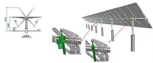 Sistema de Seguimiento Solar de un Solo Eje, Soporte de Seguimiento Fotovoltaico, Soporte para Seguidor Solar - Product Image 1