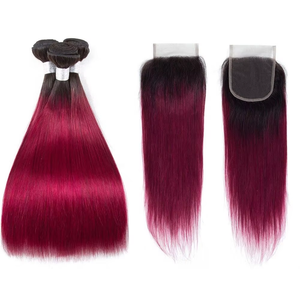 Cheveux humains brésiliens Remy bruts non traités, couleur 1b, lisses, double trame tissée à la machine, mèches de cheveux d'un seul donneur - Product Image 5