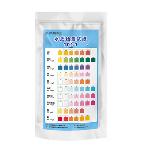 Bandelettes de test de qualité de l'eau Vansful 10 en 1, détection des métaux lourds et du pH, pour l'eau potable, l'eau de puits et l'aquarium - Product Image 1
