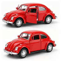 Modèle de voiture vintage rose 1:32 avec logo personnalisé pour souvenirs de mariage, véhicule rétro en alliage moulé sous pression, collection pour adultes à partir de 14 ans OEM