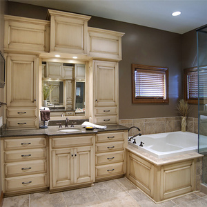 Tocador de baño de estilo <span class=keywords><strong>antiguo</strong></span> Orient, mueble de lavabo de madera maciza de Pvc de alta calidad - Product Image 6