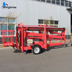 china factory good price and quality 10m 20m articulated electric trailer mounted boom lift
