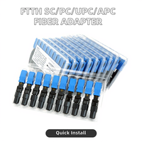 Conector Rápido FTTH Tiancheng, Monomodo/Multimodo, Carcasa de Plástico, Adaptador de Fibra Óptica SC PC UPC, Conector de Fibra Óptica PUSH-PULL