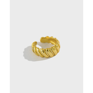 Boucles <span class=keywords><strong>d</strong></span>'oreilles en <span class=keywords><strong>argent</strong></span> Sterling 925, boucles <span class=keywords><strong>d</strong></span>'oreilles torsadées à <span class=keywords><strong>Double</strong></span> couche, Clips en plaqué or 18k, sans <span class=keywords><strong>trou</strong></span> - Product Image 3