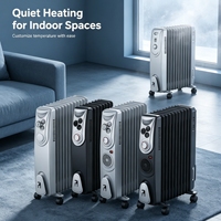Radiator Oli Multifungsi dengan Kipas Turbo, Termostat yang Dapat Disesuaikan, Perlindungan dari Panas Berlebih, dan Penyimpanan Kabel
