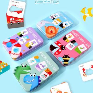 Juguetes Educativos Creativos para Preescolar 2025, Tarjetas con Imágenes de Animales Salvajes, Rompecabezas de Asociación Cognitiva - Product Image 6