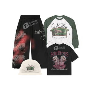 Camiseta de Hombre Premium con Logo Personalizado, Estilo Urbano, 100% Algodón, Corte Holgado, Lavado Vintage, Diseño Gráfico, Venta al Por Mayor - Product Image 2