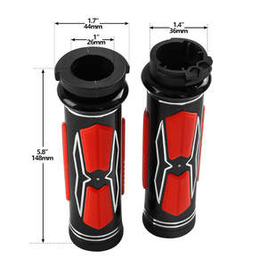 TCMT XF160428-01-R 1 "Poignées Guidon Fit pour Harley Touring Softail Deluxe FLSTN Dyna Fat Bob - Product Image 4