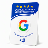 Carte PVC de paiement NFC personnalisée avec technologie RFID, design étanche pour l'affichage Google Maps et des médias sociaux
