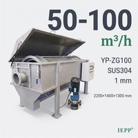 Filtre à tambour rotatif en acier inoxydable pour le traitement des eaux usées de teinture textile et la récupération des fibres