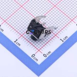 YTS1R0092EBT10 Tactile Switch Bent Lead Through Hole,6x6mm Switch Single Pole Single Throw Round Button 2.5N Right Angle Insert - Product Image 2