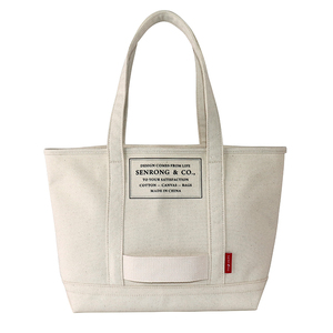 Reusable Shopping Bag 2024 New Trending 12oz Thick Custom Logo Printed Heavy Canvas Handled Tote Bag - Product Image 1