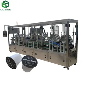 automatic rotary kcups coffee filling and sealing machine