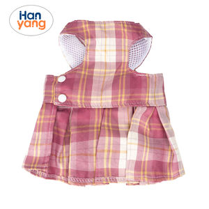 HanYang OEM מותאם אישית כלב שמלת עניבת פרפר רצועת הרתמה סט לרתום שמלת לכלבים קטנים חמוד כלב מחמד ילדה גור קיץ בגדים - Product Image 6